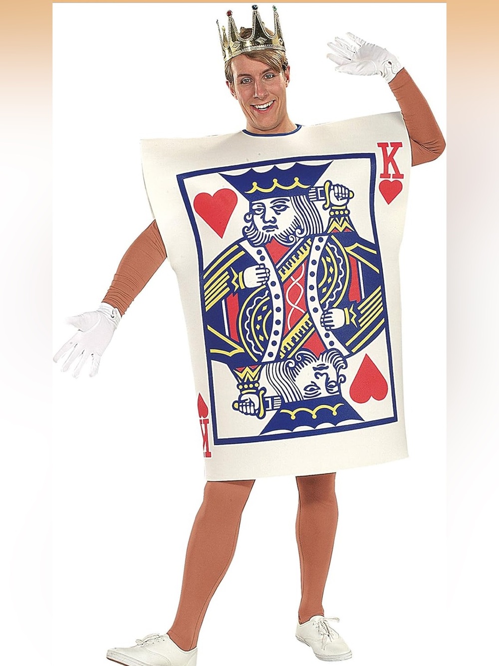 King of Hearts Playing Card Costume